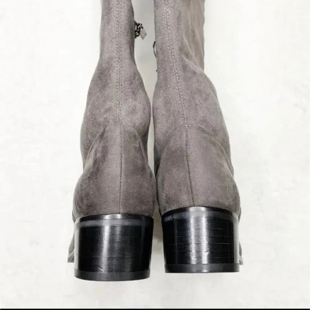 Marc Fisher Grey Suede Over the Knee Boots Size 7.5